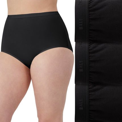 Bali womens Stretch Cotton Brief Underwear, Full-c