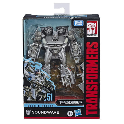 Transformers Juguetes Studio Series 51 Clase de lujo Película Dark of The Moon Figura de acción Soundwave - Niños de 8 años en adelante, 11,4 cm