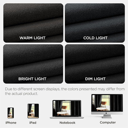 Joydeco Velvet Curtains 108 inches Long 2 Panels, Luxury Blackout Thermal Insulated Super Soft Rod Pocket Window Drapes for Bedroom Living Dining Room, Black, W52 x L108