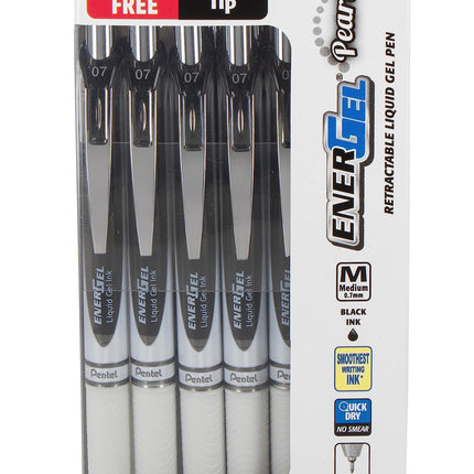 Pentel EnerGel PEARL Retractable Liquid Gel Pen, 0