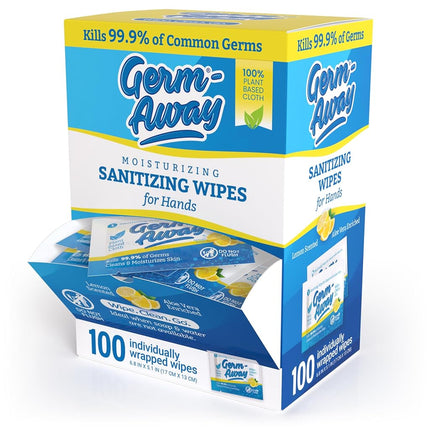Germ-Away Large Antibacterial Hand Wipes Individua