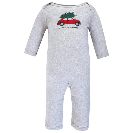 Hudson Baby Bebés Niñas Monos de Algodón, Escena Navideña, 3-6 Meses