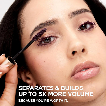 L'Oreal Paris Voluminous Original Mascara, 5X Fuller Lashes, Deep Purple Washable