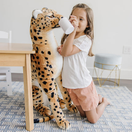 Melissa & Doug Giant Cheetah - Lifelike Stuffed Animal (over 4 feet long)