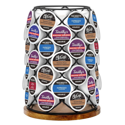 K-Cup Pod Wood & Wire Carousel