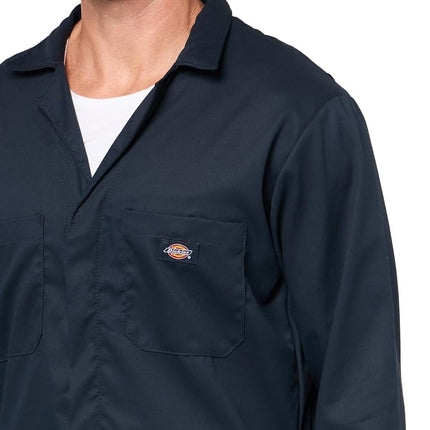 Dickies Flex Long Sleeve Coveralls Long Sleeve Jumpsuit, Dark Navy, M Big Tall