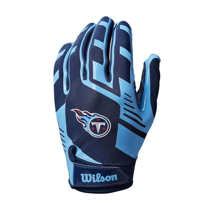 Gants de football Wilson NFL Stretch Fit - Jeunesse, Titans du Tennessee