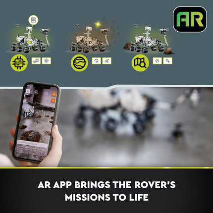LEGO Technic NASA Mars Rover Perseverance 42158 Building Toy Set with AR App Experience, Science Discovery Set, Learn About Vehicle Engineering,Construction Toy