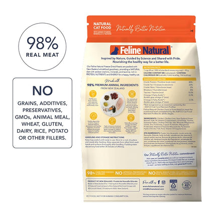 Feline Natural Chicken Freeze-Dried Cat Food, Grain-Free, 320g