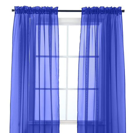 Elegant Comfort® 2-Piece SHEER PANEL with 2inch RO