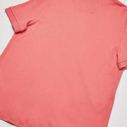 Nautica Men's Classic Fit Short Sleeve Dual Tipped Collar Polo Shirt, Pale Coral, XXL