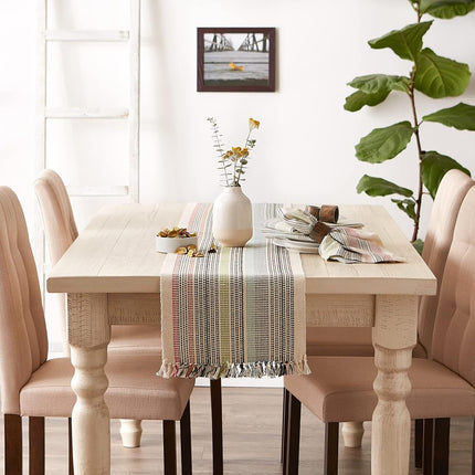DII Variegated Tabletop Collection, Table Runner, 13x72, Mediterranean