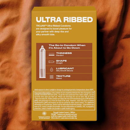 Trojan Ultra Ribbed, 36ct
