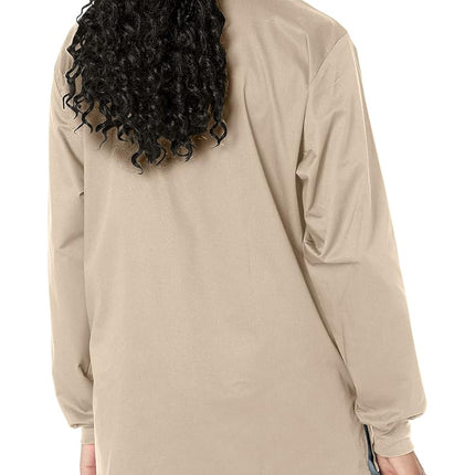 WonderWink Unisex-Adult's Snap Front Jacket, Khaki, Large