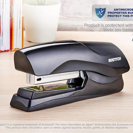 Bostitch Office Heavy Duty Stapler, 40 Sheet Capacity, No Jam, Full Strip, for Classroom, Office or Desk, Black