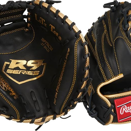 Rawlings | R9 Baseball Catcher's Training Mitt | 27" |1-Piece Solid Web | Right Hand Throw