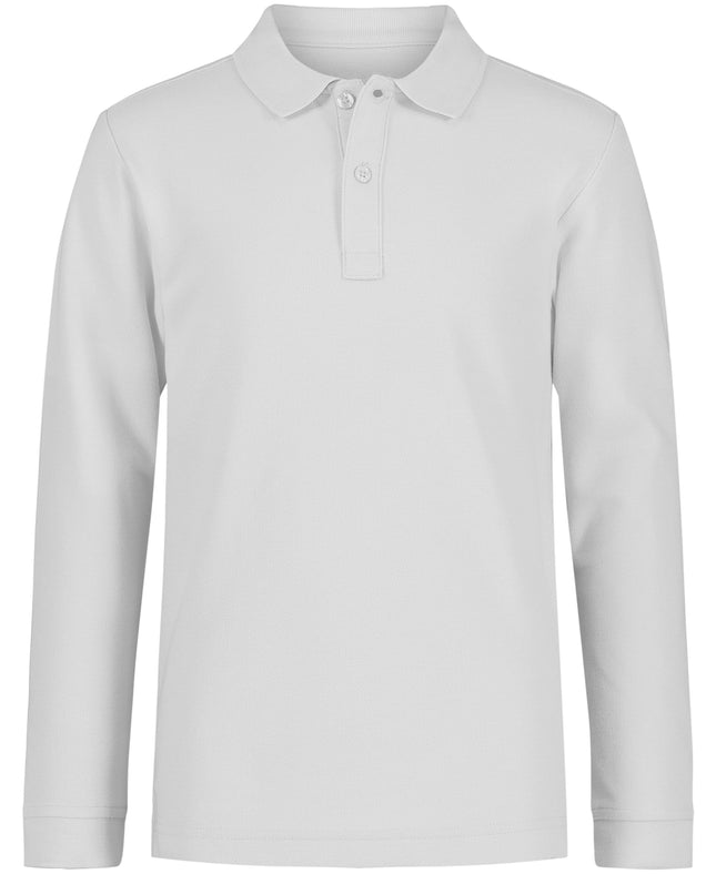 Nautica Boys' School Uniform Long Sleeve Polo Shir