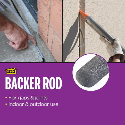 M-d Products .50in. X 20ft. Backer Rod For Gaps & Joints 71480