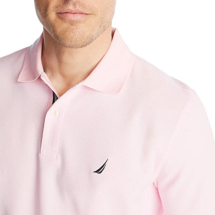 Nautica Men's Classic Short Sleeve Solid Polo Shirt, Cradle Pink, XL