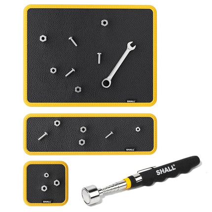 SHALL 3-Piece Magnetic Tool Parts Mat and Telescop