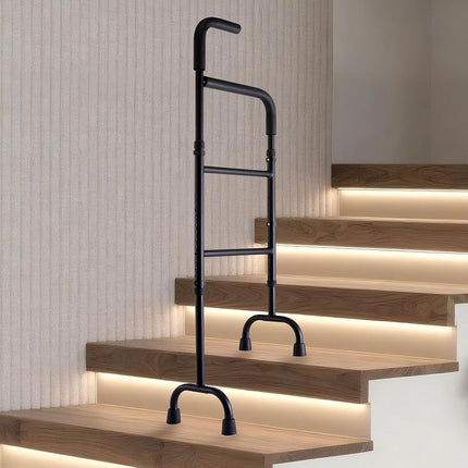 Stair Climbing Assist Cane - 13-Level Adjustable H