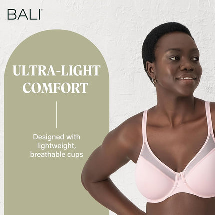 Bali Women's One Smooth U Full Cup Bra, Hush Pink, 34D