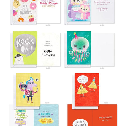 UK Greetings | Multipack of 40 Birthday Cards | Bright Designs