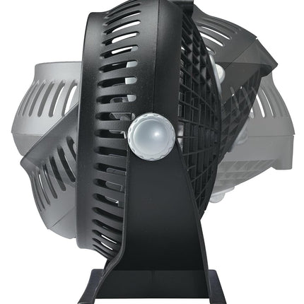 Lasko 507 Small Desk Fan with10-Inch Pivoting Head, Portable Electric Plug-In Table Fan Creates a Quiet Personal Cooling Breeze, Ideal for Travel, Bedroom, Dorm, and Office – Black