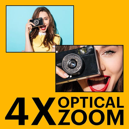 KODAK Pixpro FZ45-16.44 Megapixel Compact Digital Camera, 4x Optical Zoom, 2.7-inch LCD Screen, 720p HD Video, AA Battery Included - Black