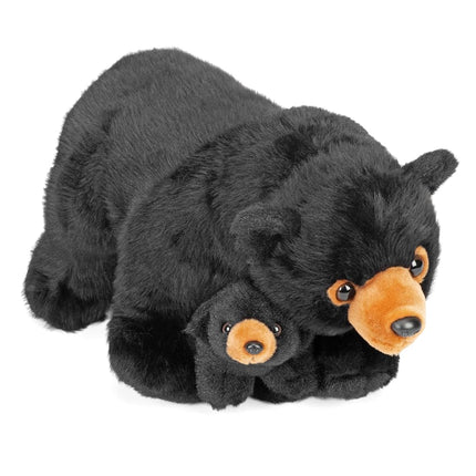 Wild Republic Mom and Baby Black Bear Plush, Stuff