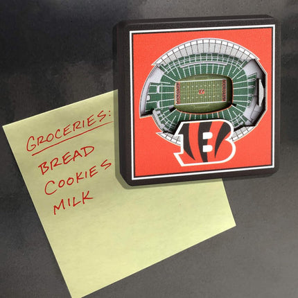 YouTheFan NFL Cincinnati Bengals 3D StadiumView Magnets - Paul Brown Stadium