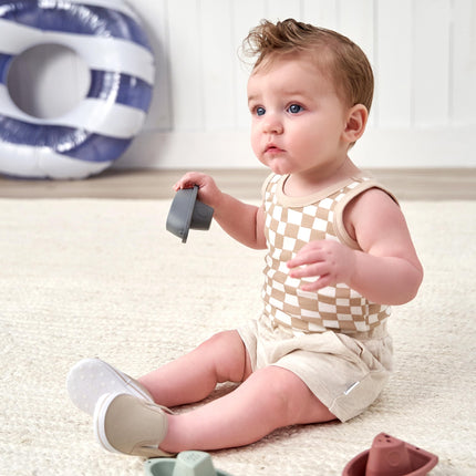 Gerber Baby Boys Multi-pack Sleeveless Onesies Bodysuit, Blue Bike, 0-3 Months