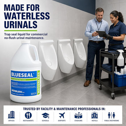 Waterless 1101 1-Gallon BlueSeal Urinal Trap Liquid