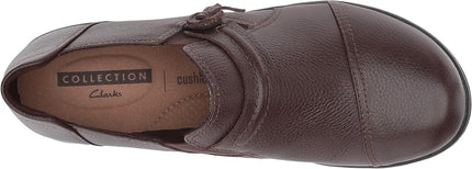 Clarks - Womens Cheyn Madi Shoe, Dark Brown Tumbled Leather, 7 UK