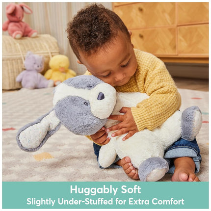 GUND Baby Oh So Snuggly Puppy, Large Stuffed Animal Dog for Babies and Infants, Grey/White, 12.5”
