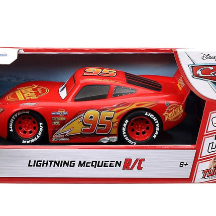 Disney Pixar Cars 1:24 Lightning McQueen RC Remote Control Car 2.4 GHz Red, Toys for Kids