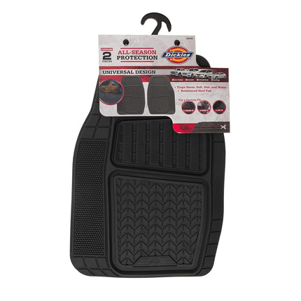 Armor All® 2-Piece Durasport Black Rubber Deep Tray Floor Mats - Heavy Duty, All-Weather Protection, Easy to Clean, Non-Slip Design for Ultimate Car Interior Safety and Style (80020ADC)