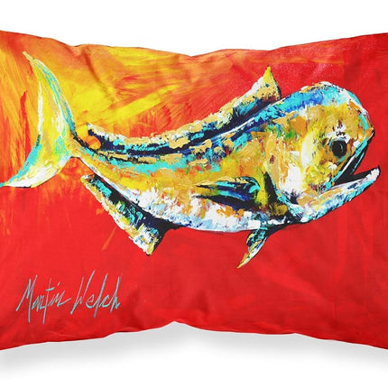 Caroline's Treasures MW1156PILLOWCASE Danny Dolphin Fish Moisture Wicking Fabric Standard Pillowcase, Large, Multicolor