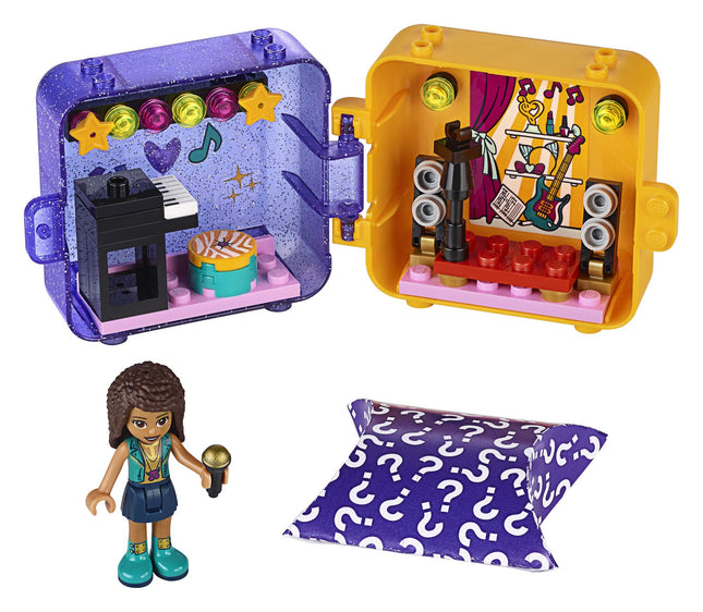 LEGO Friends Andrea’s Play Cube 41400 Building Kit, Includes a Pop Star Mini-Doll and Toy Pet, Sparks Creative Play, New 2020 (49 Pieces)