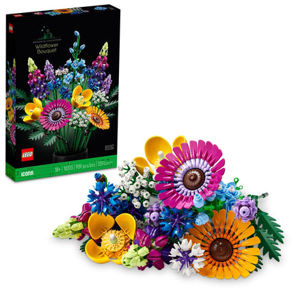 LEGO Icons Wildflower Bouquet 10313 Set - Artifici