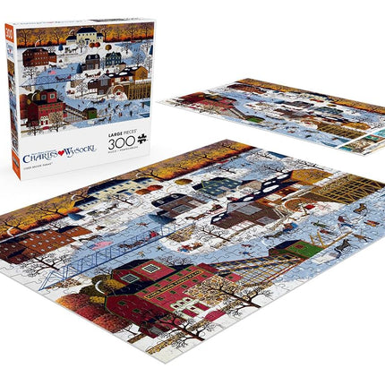 Buffalo Games - Charles Wysocki - Cider Brook Farms - Large Piece Jigsaw Puzzle for Adults - Challenging Puzzle Perfect for Game Nights - Finished Size is 21.25 x 15.00