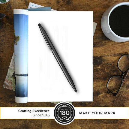 CROSS Classic Century Black PVD Ballpoint Pen with Micro-knurl Detail