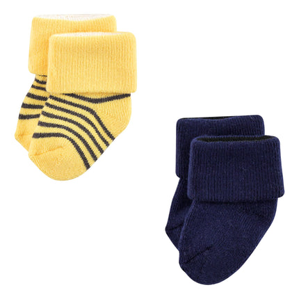 Luvable Friends Baby, Athletic 12-Pack, Unisex Newborn Terry Socks, 0-6 Months, XX-Large (Pack of 12)