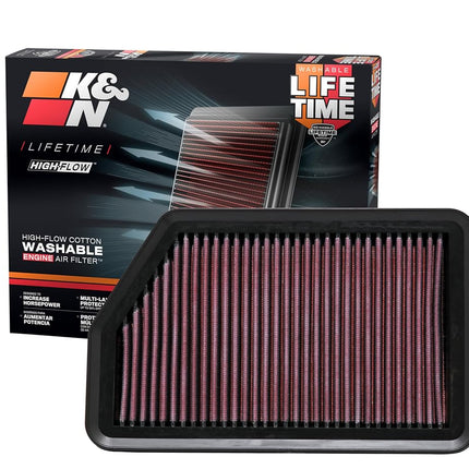 K&N 33-2451 Replacement Air Filter,Heather Red