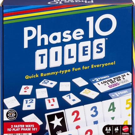Mattel Games Phase 10 Tiles Game for Ages 7+, 2-4 