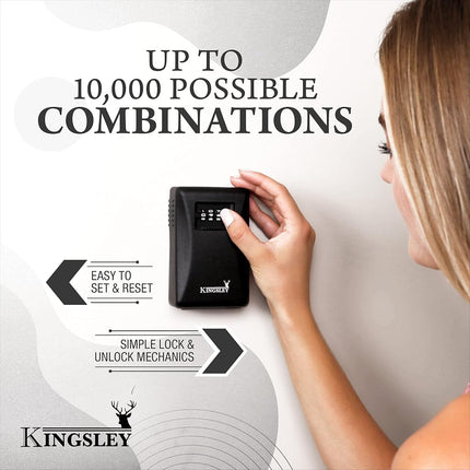 Kingsley Guard-a-Key Wall Mounted Lock Box, Realtor Key Storage Lock Box