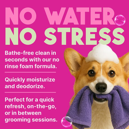 Tropiclean No Rinsing Berry and Coconut Deep Cleansing Waterless Shampoo for Dogs 220mL