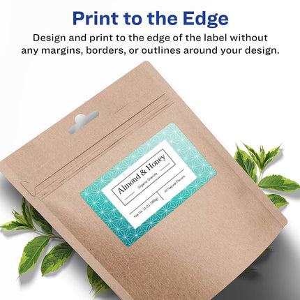 Avery Matte White Rectangle Labels, Sure Feed Technology, 3" x 6", 300 Matte White Printable Labels