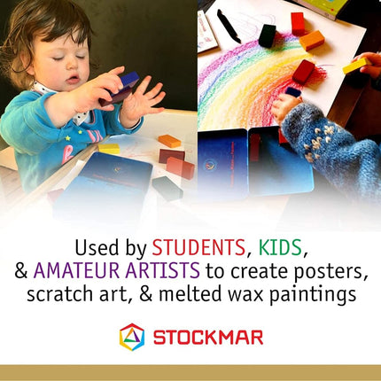 Stockmar Wax Block Crayons in Tin Box, Assorted (Pack of 16)