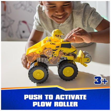 Paw Patrol: Rescue Wheels Rubble’s Bulldozer, Toy Truck with Vehicle Transformation and Collectible Action Figure, Kids’ Toys for Boys & Girls Ages 3+